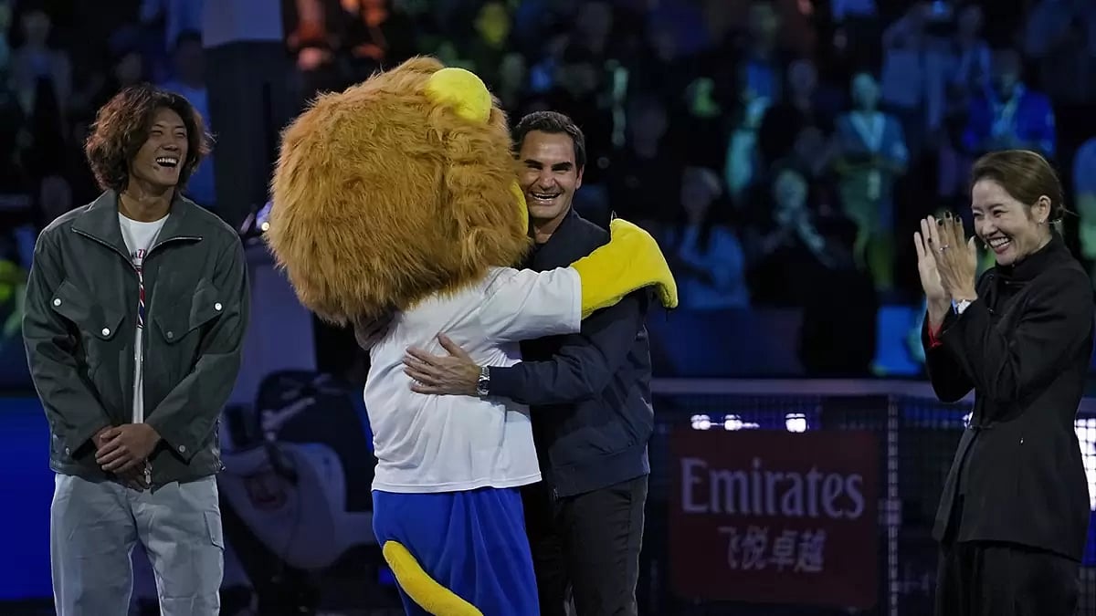 Roger Federer Honoured At Shanghai Masters 2023 - In Pictures
