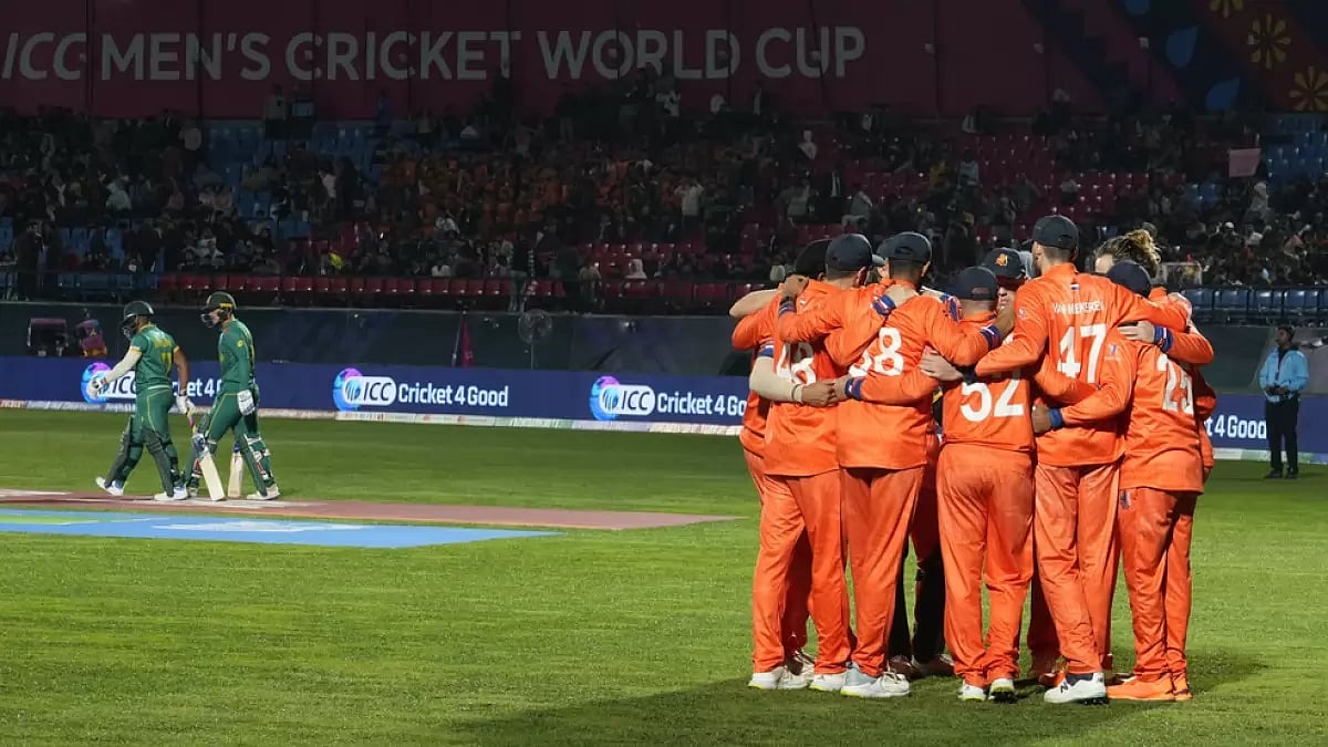 Netherlands had posted 245 on the board for South Africa
