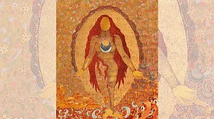 Artwork titled ‘The Golden Womb’ by Seema Kohli