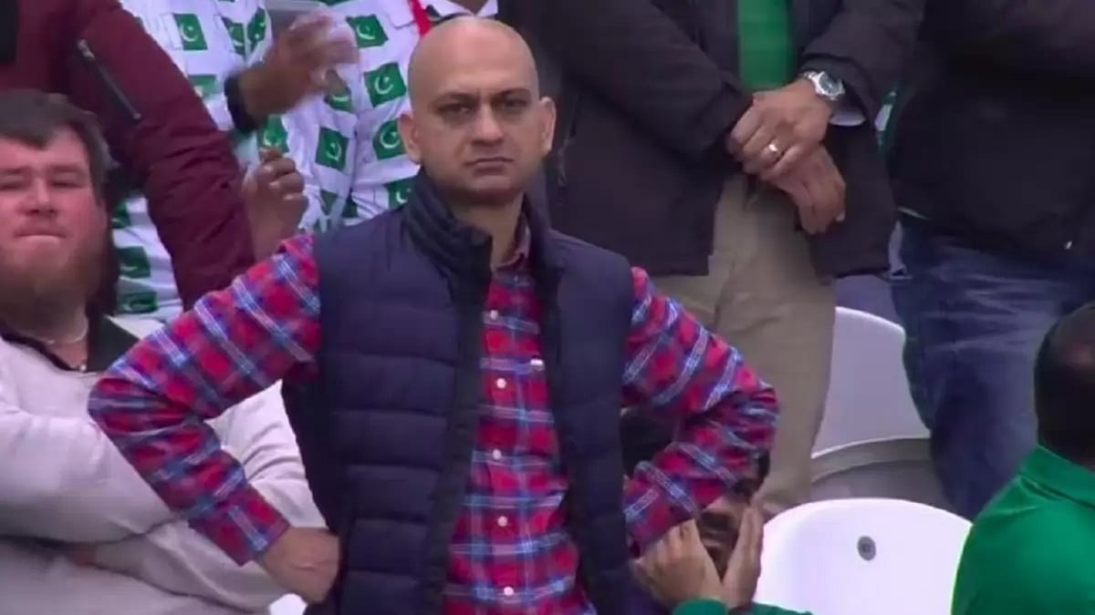 File  : A screengrab of Pakistani fan Muhammad Sarim Akhtar during the 2019 ODI World Cup.