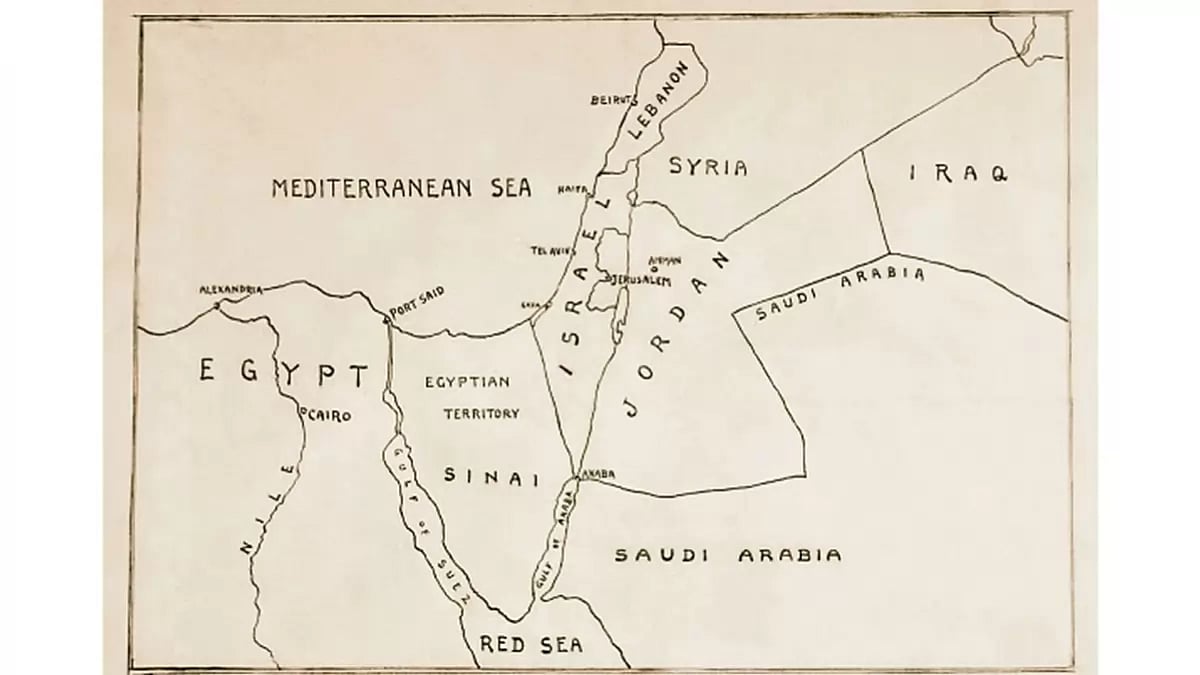Israel Palestine map
