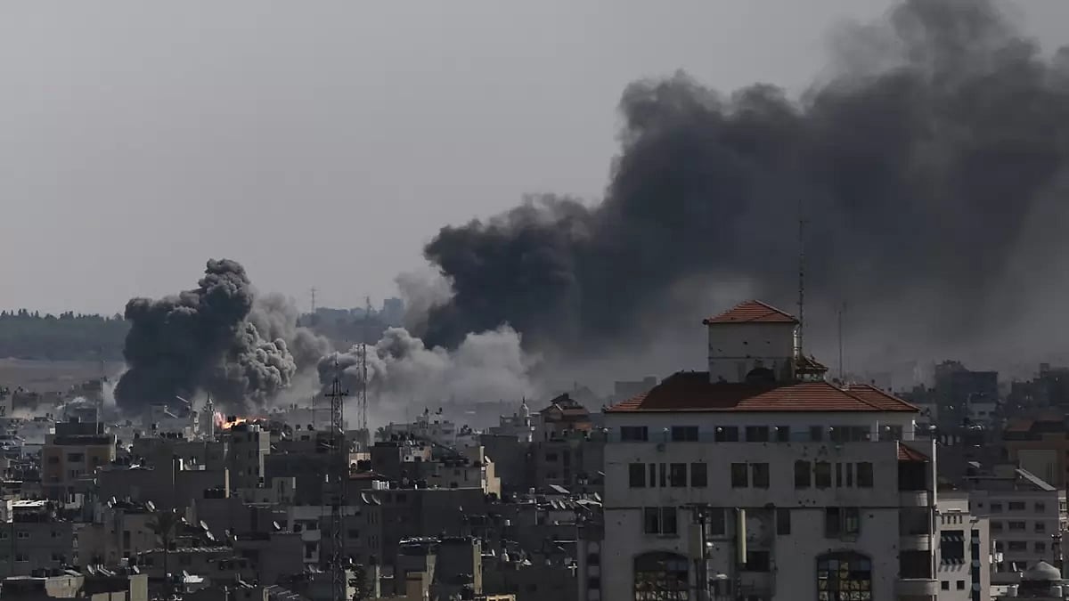 Israeli airstrikes on Gaza City
