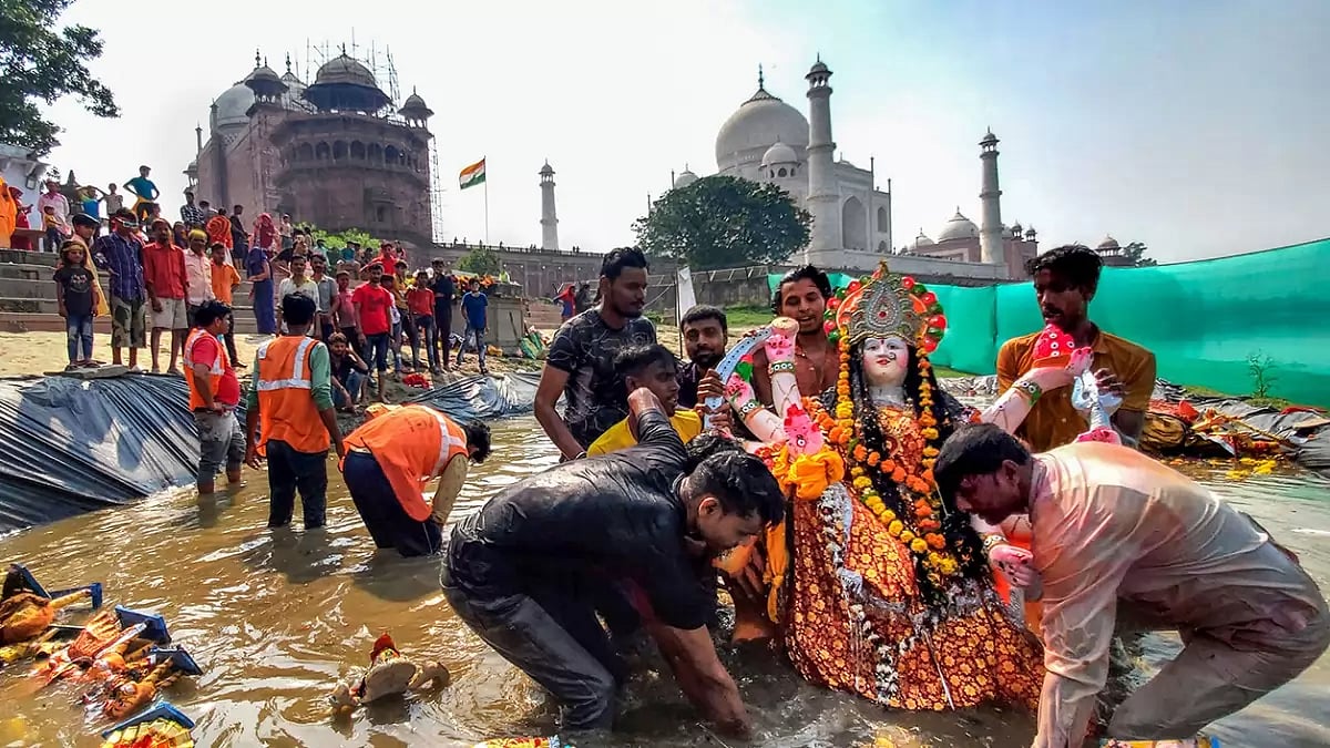 Immersion of Durga idol