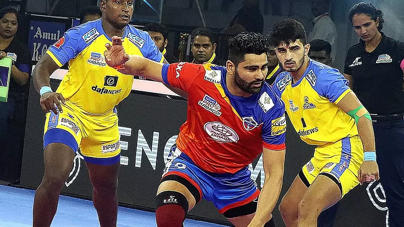 Pardeep Narwal in PKL action