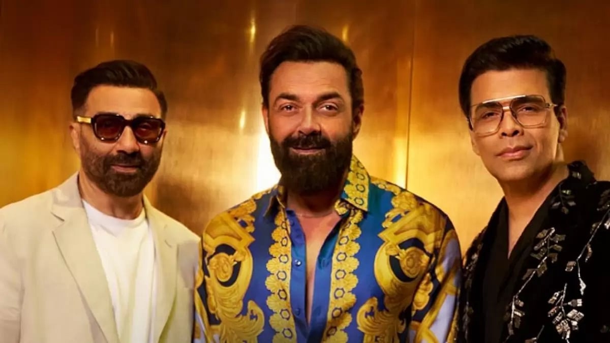 Sunny Deol, Bobby Deol and Karan Johar
