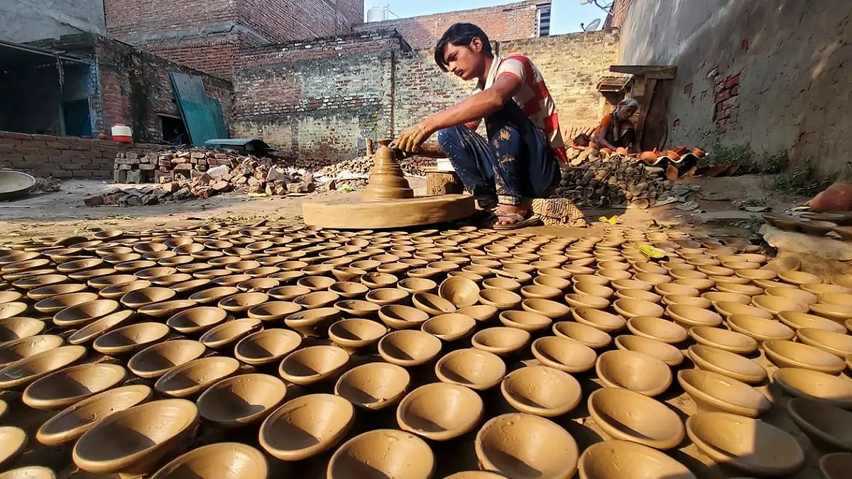 Preparation for Diwali festival 
