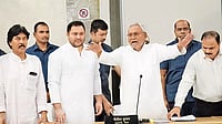 INDIA Will March On To Stifle BJP's Dream Of Ruling 'Bharat' Trump Card?: Bihar Chief Minister Nitish Kumar announcing the results of the caste census in Patna