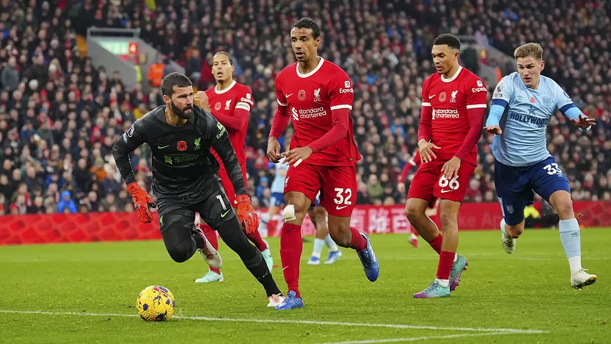 English Premier League 2023-24: Liverpool vs Brentford