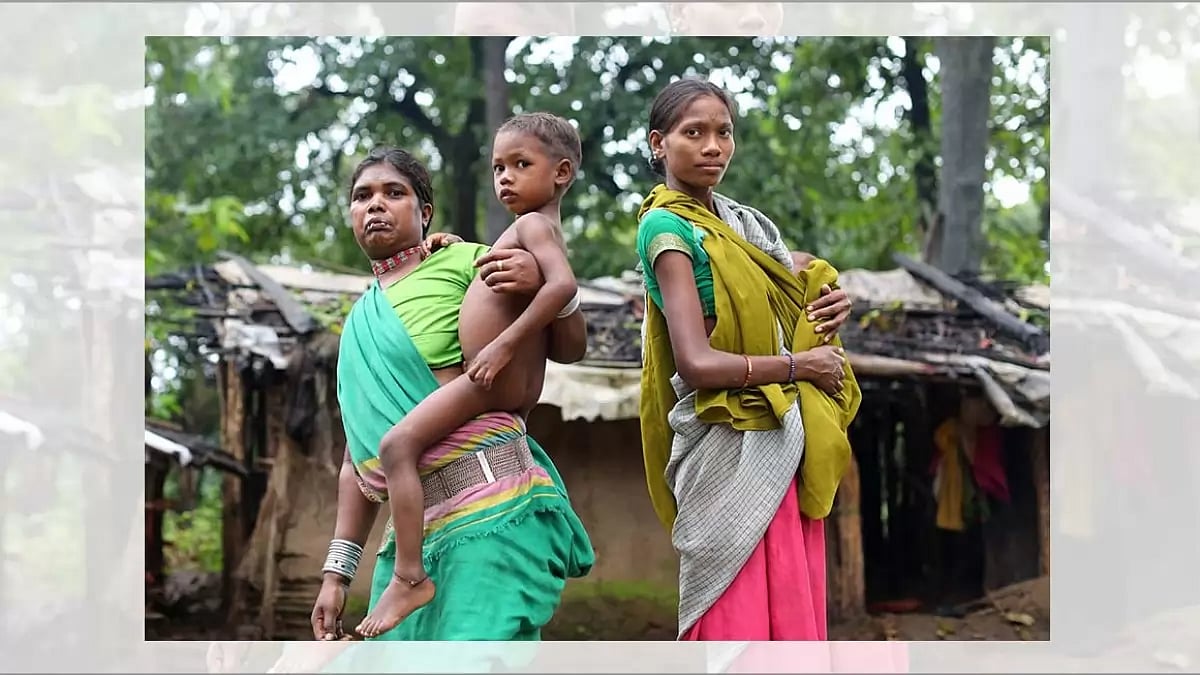 Women from the Baiga Tribe in Chhattisgarh 
