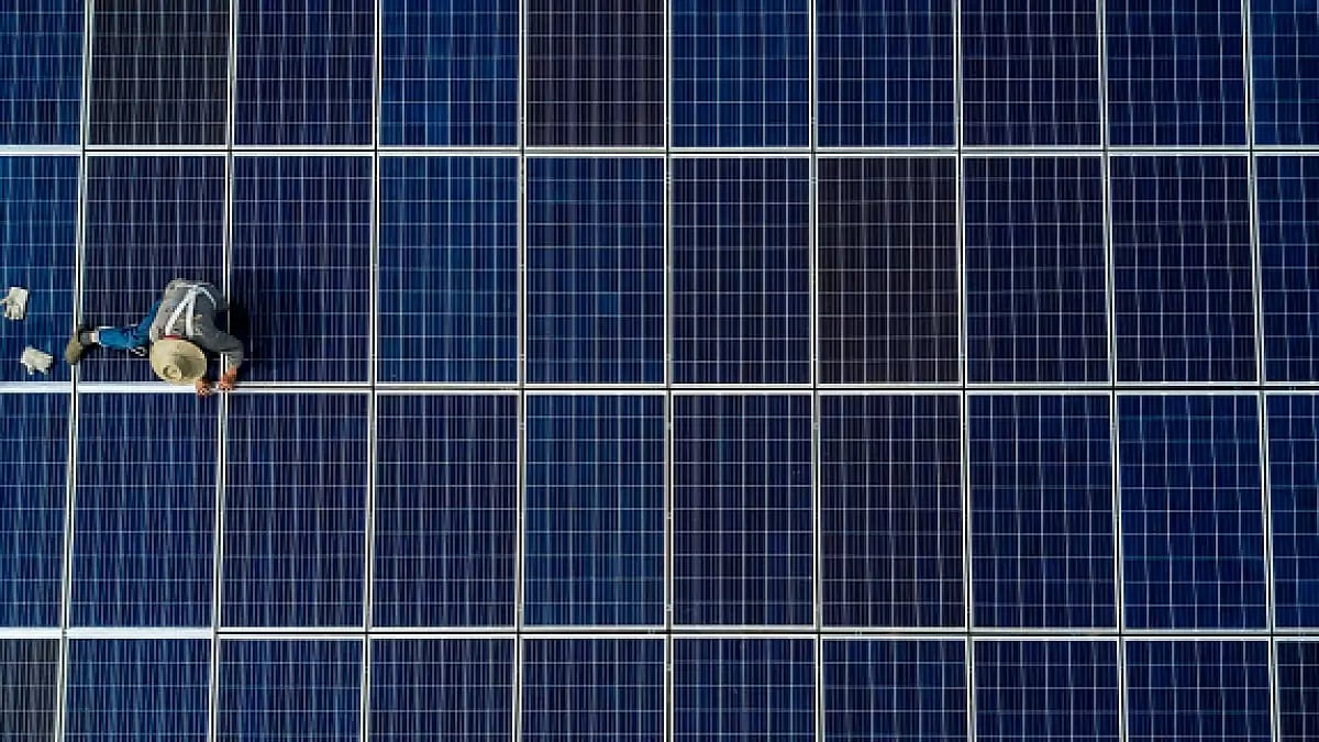 Solar panels cover only twenty percent of the institute area