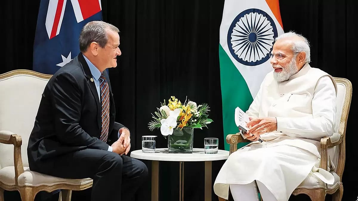 Mark Balla with Prime Minister Narendra Modi in Sydney