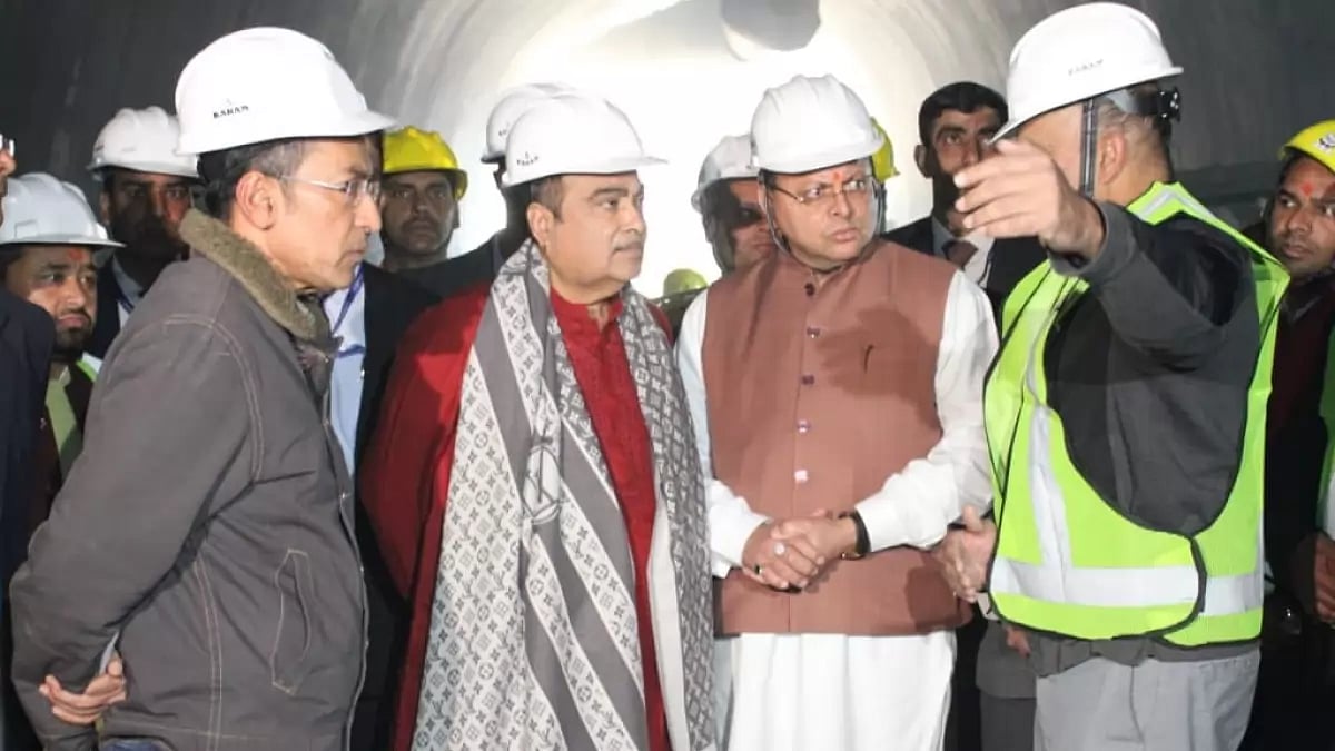Union Minister Nitin Gadkari spearheads a multi-faceted rescue operation at the partially collapsed 