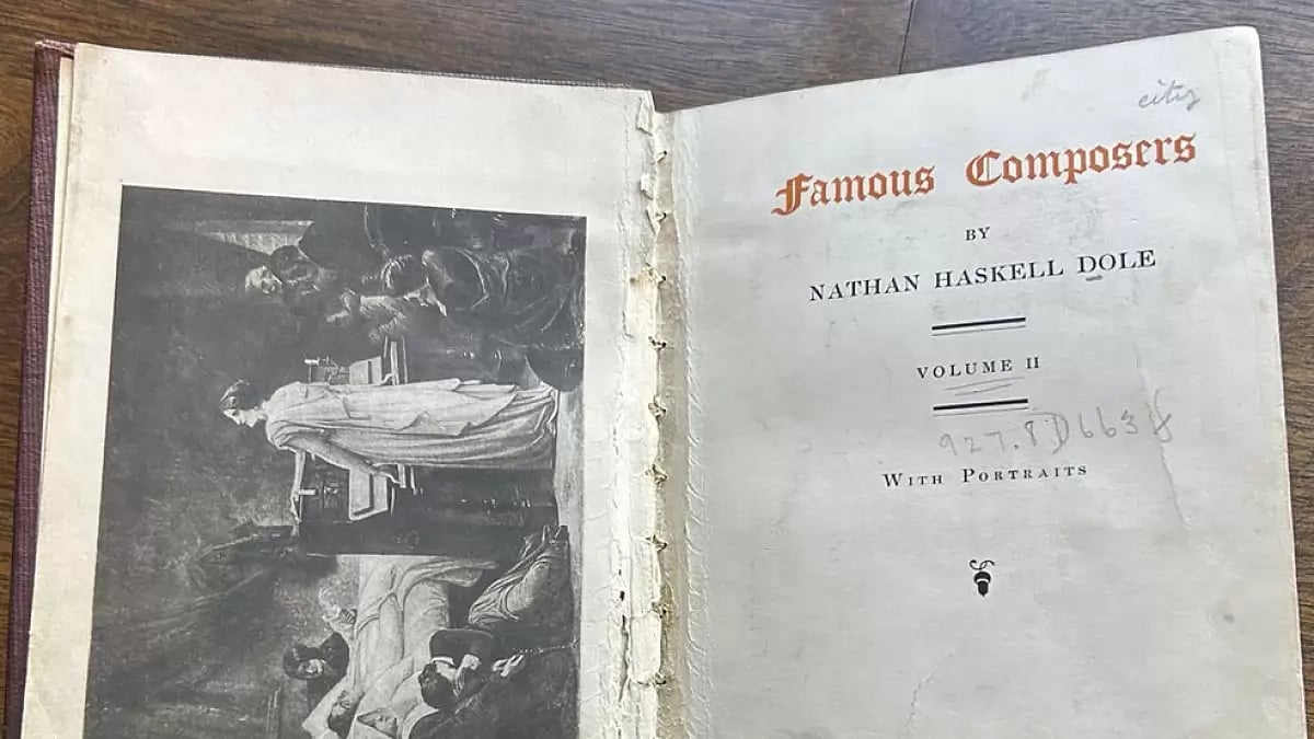 The checkout slip indicated that the book was last borrowed in 1919.