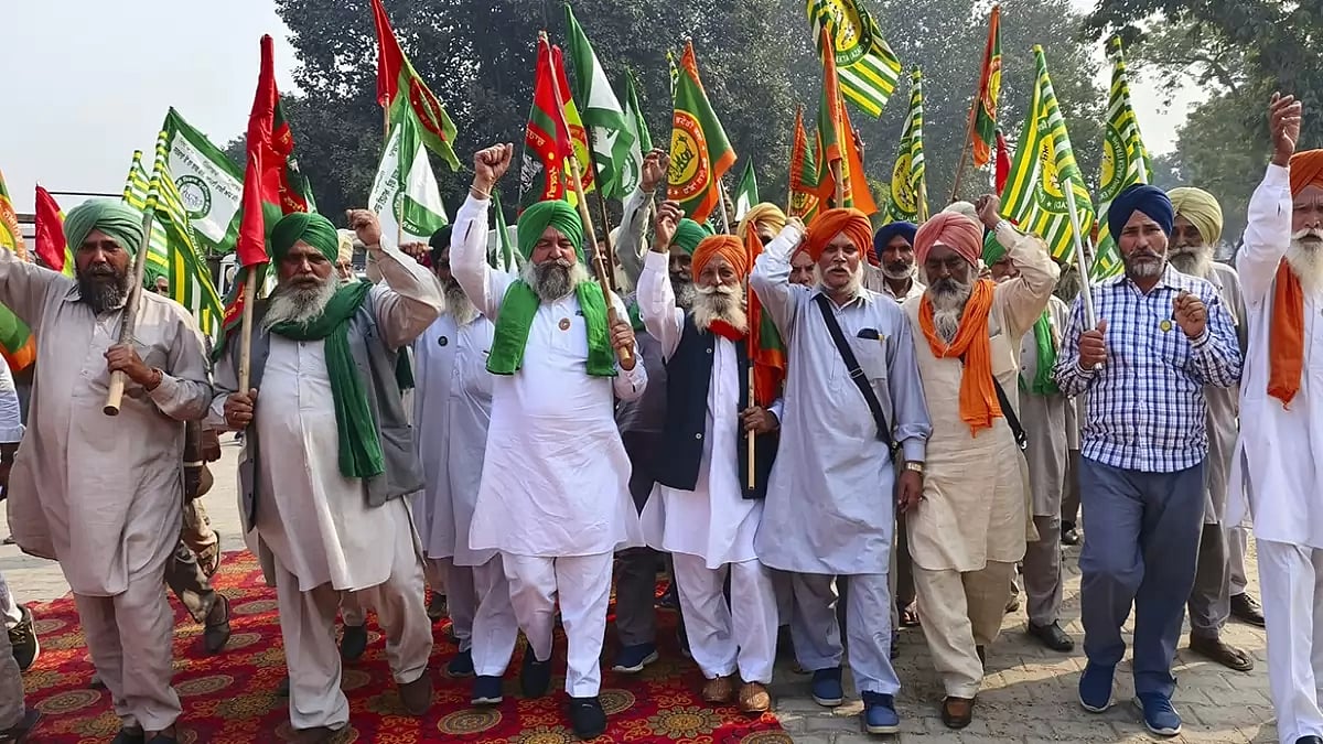 Farmers protest in Patiala