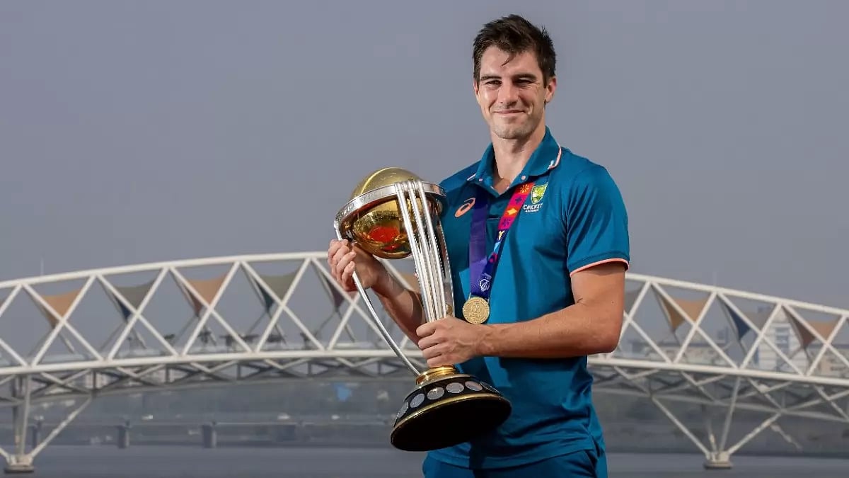 ICC WC 2023: Pat Cummins at Sabarmati Riverfront