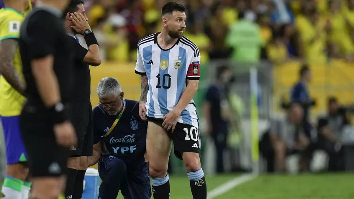 Lionel Messi during Argentina vs Brazil