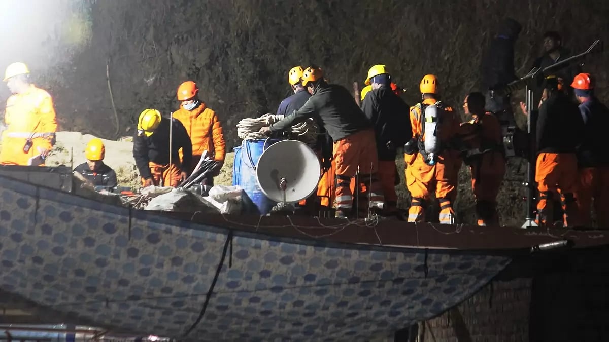 Silkyara tunnel rescue operations in Uttarakhand