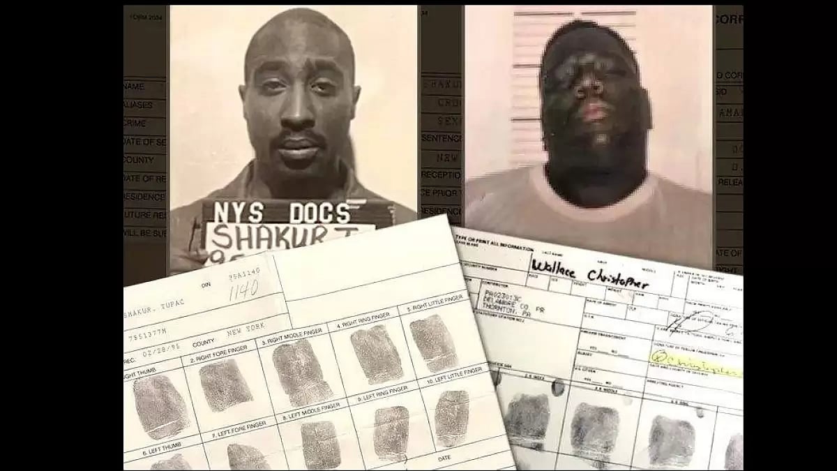 Tupac And Biggie's Arrest Fingerprints 