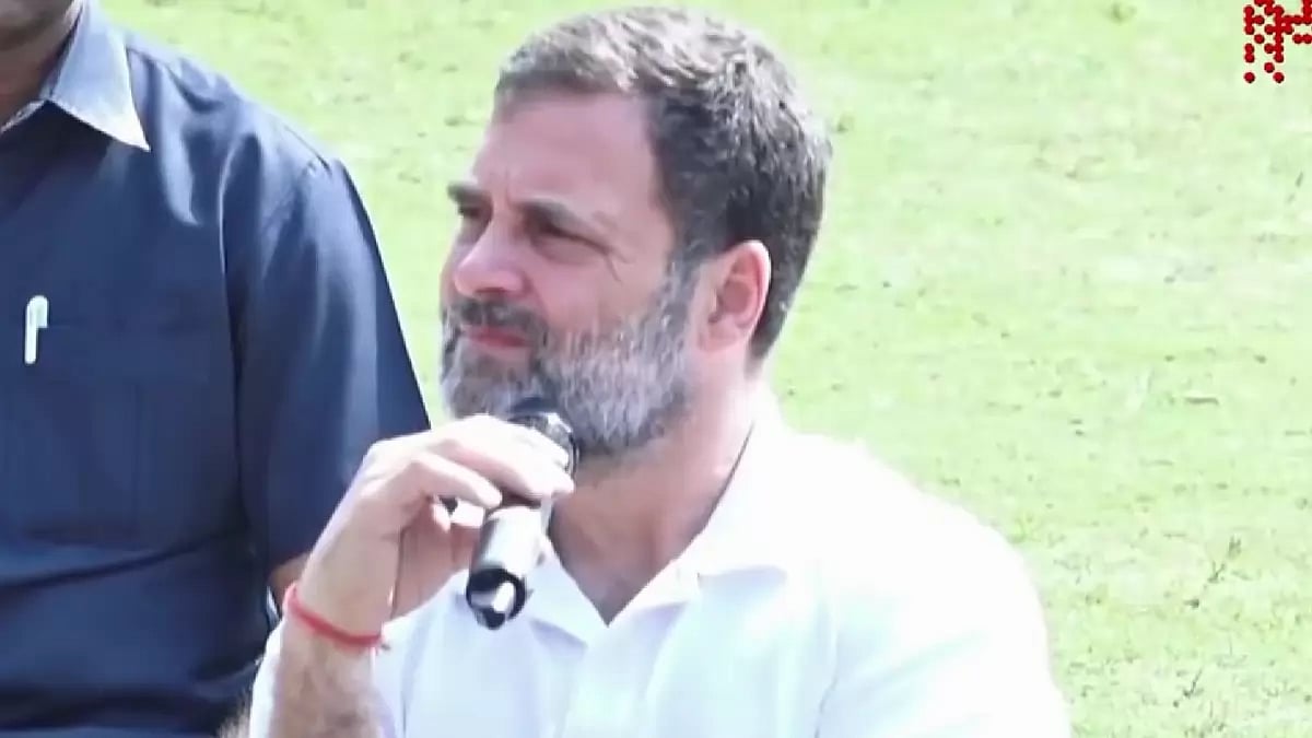 Congress leader Rahul Gandhi interacted with the autorickshaw drivers and gig workers in Hyderabad.