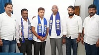 Telangana Elections: The Significance Of RS Praveen's Candidature From Sirpur BSP's Praveen Kumar (centre-right)