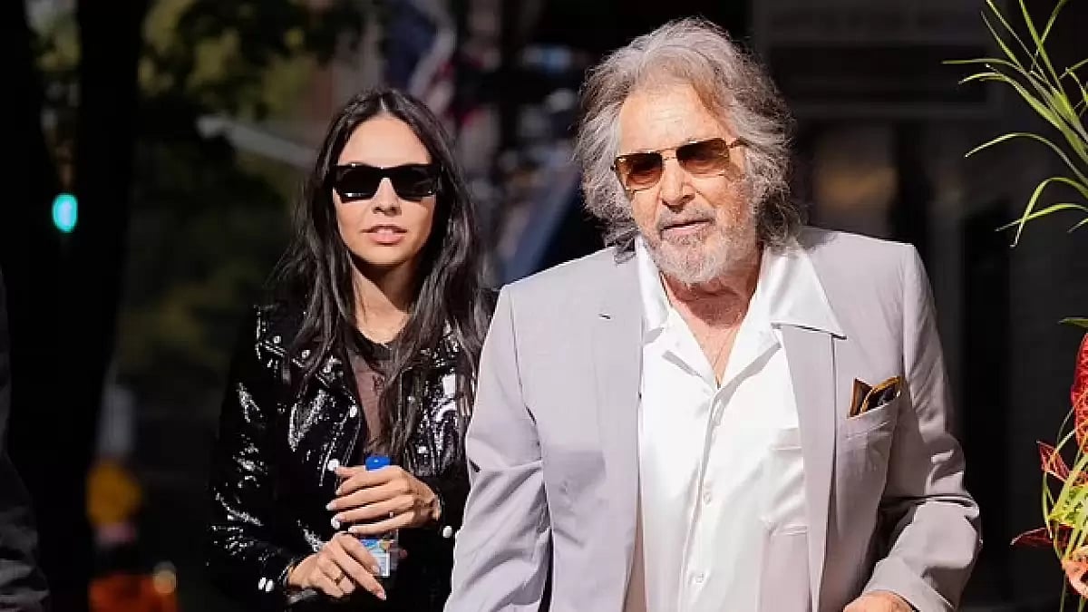 Al Pacino with girlfriend Noor Alfallah