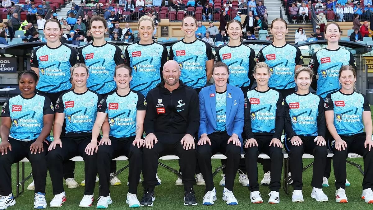 The victorious Adelaide Strikers team