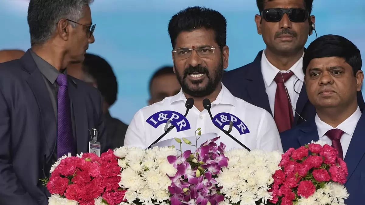 Swearing-in of Revanth Reddy as Telangana CM