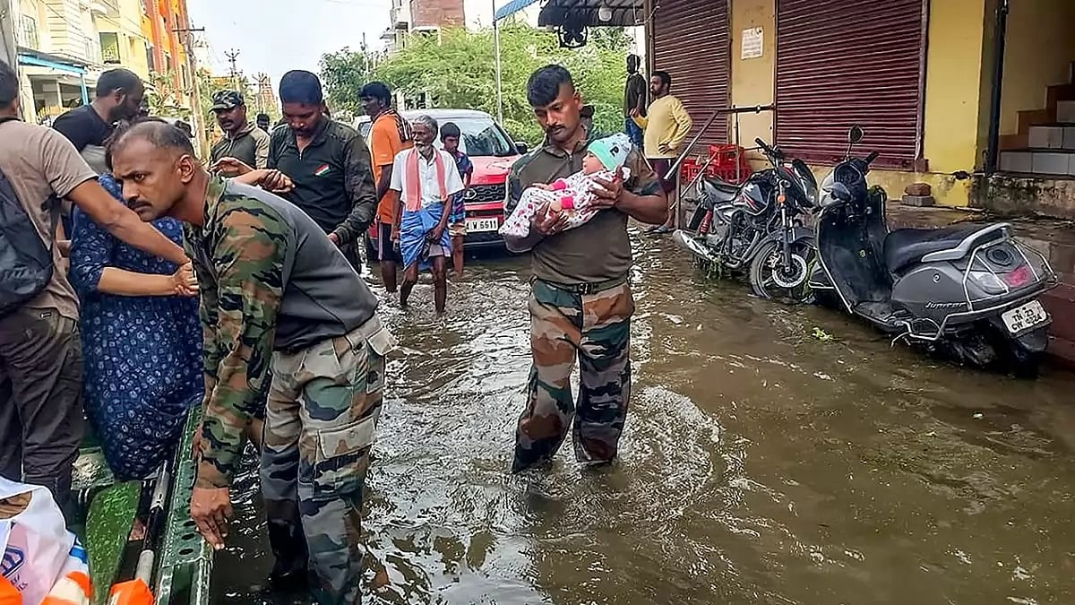 Cyclone Michaung aftermath in Chennai