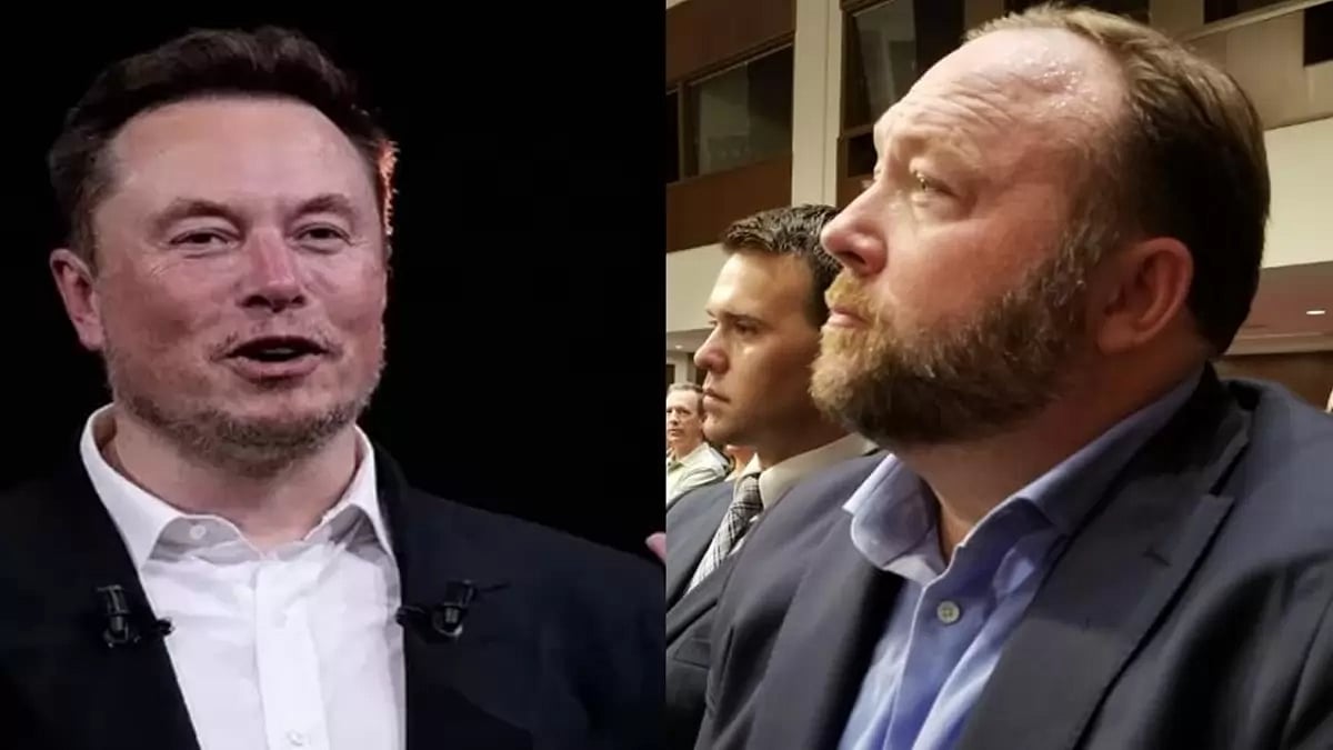 Elon Musk and Alex Jones