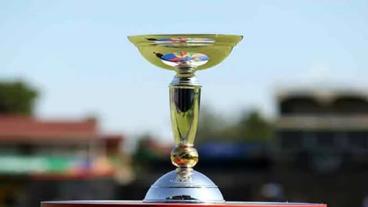 The ICC Under-19 Cricket World Cup Trophy.