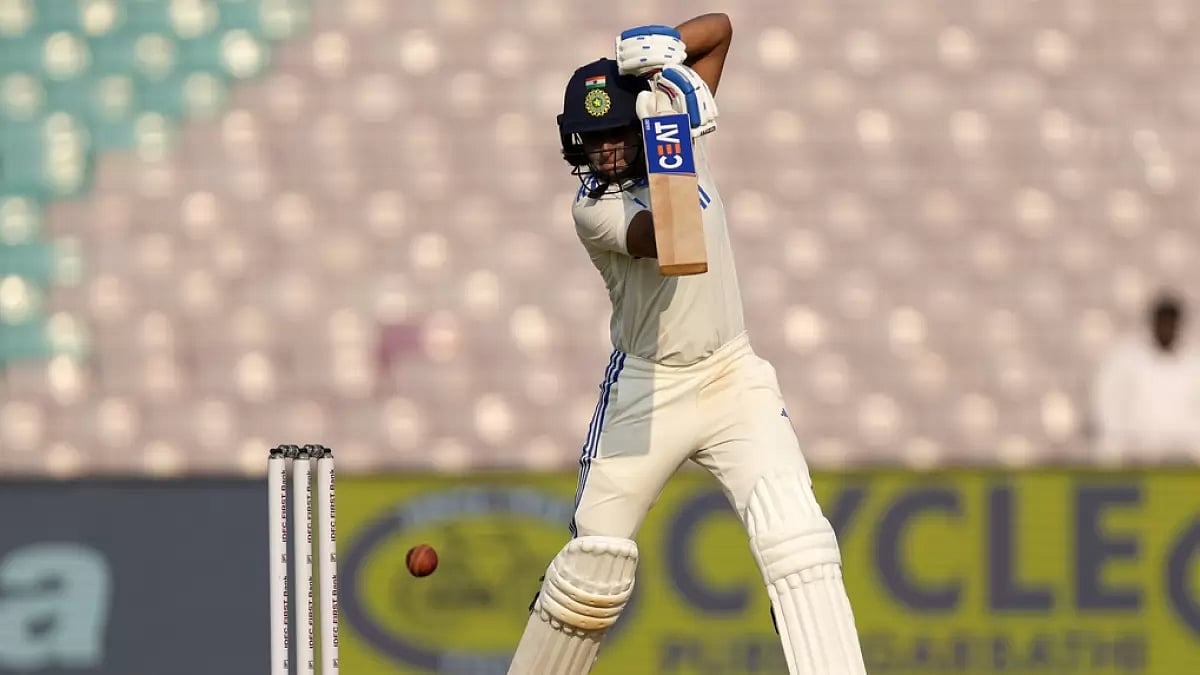 India captain Harmanpreet Kaur bats on Day 2 of the one-off Test against England in Mumbai. 