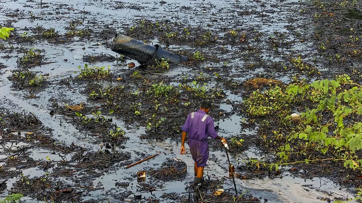 Cyclone Michaung: Oil spill in TN 