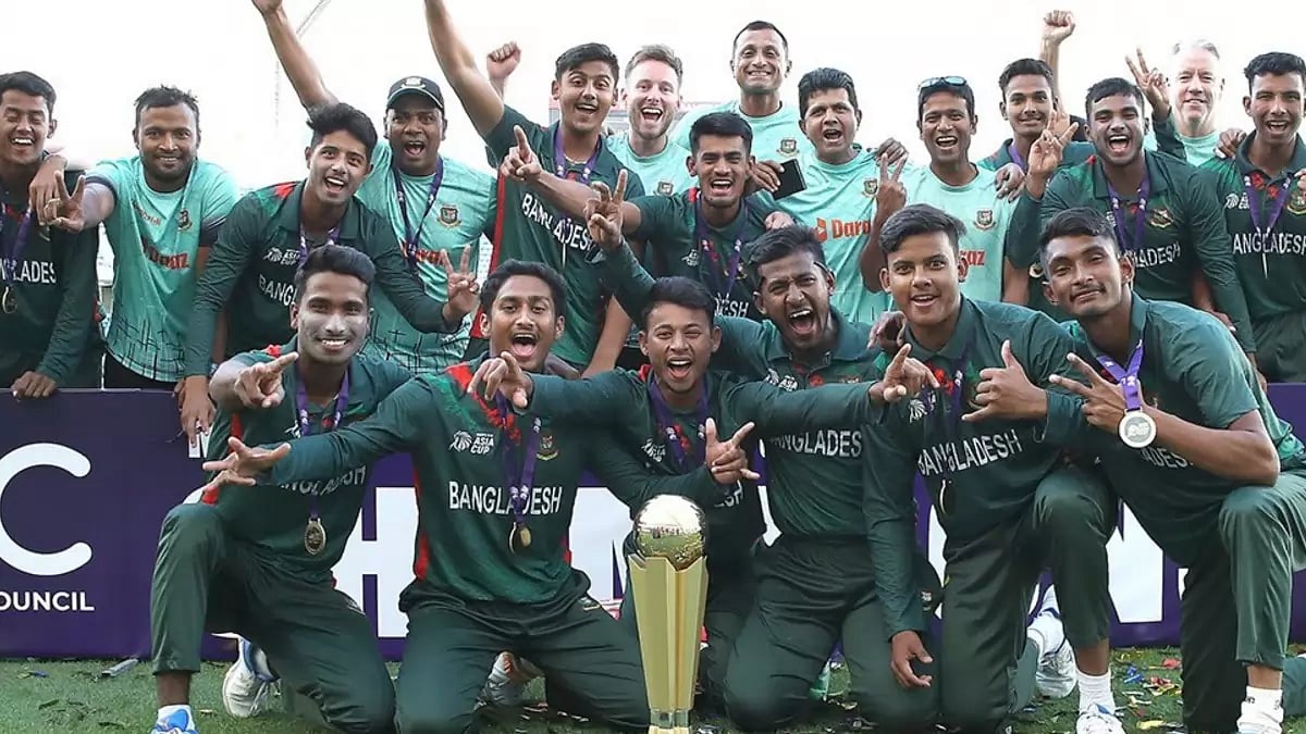 The joyous Bangladesh U-19 team