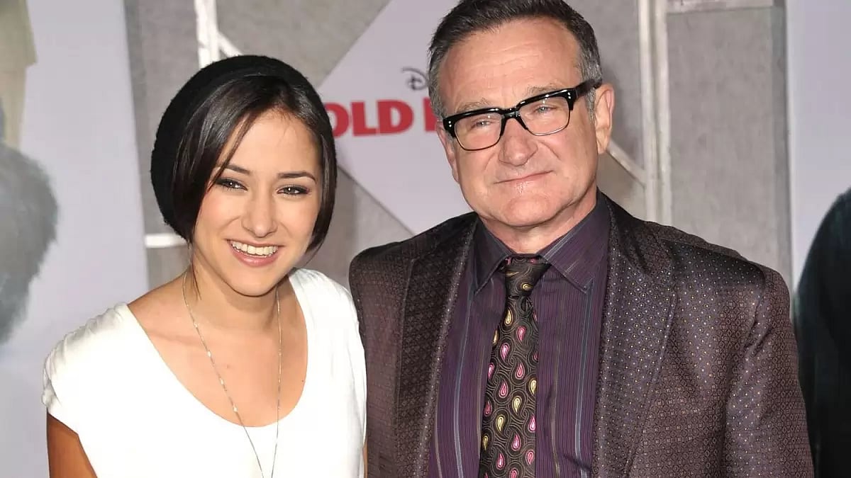 Robin Williams with daughter Zelda