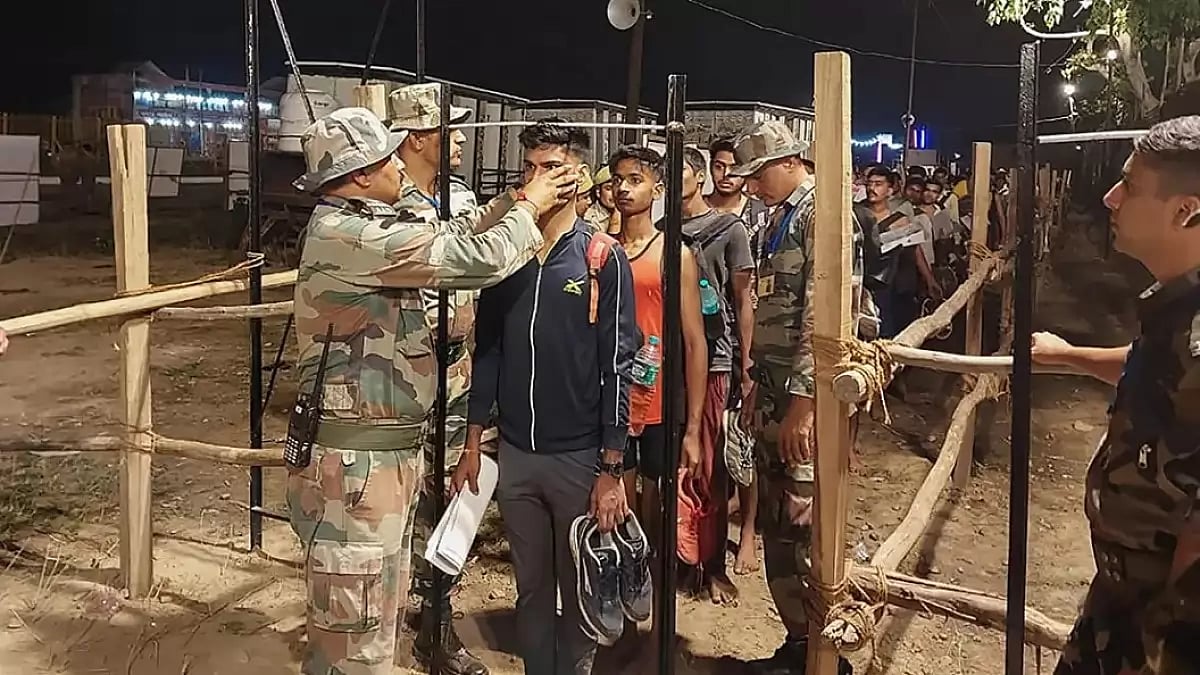 Agniveer recruitment camp