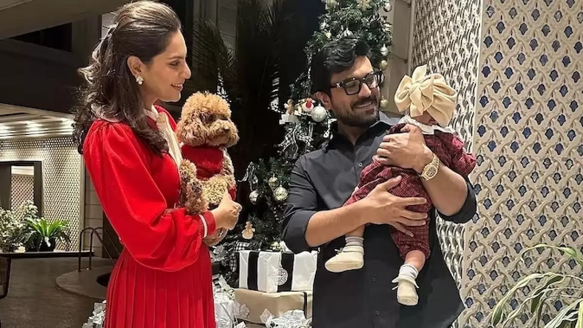 Ram Charan with wife Upasana