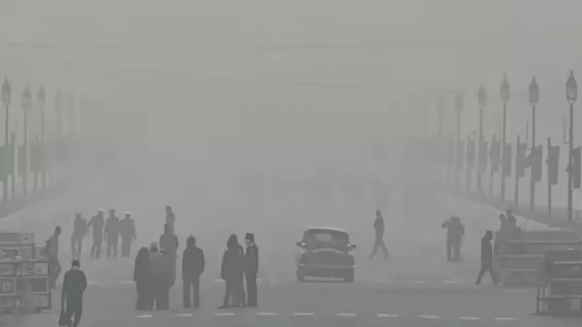 Dense fog blankets Delhi amid cold wave