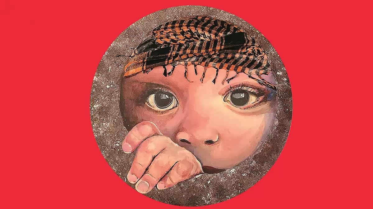 Artwork titled ‘Live to Fight Another Day’ by Ghia Haddad 