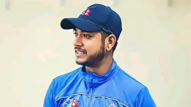 File image of Nepal cricketer Sandeep Lamichhane. - File