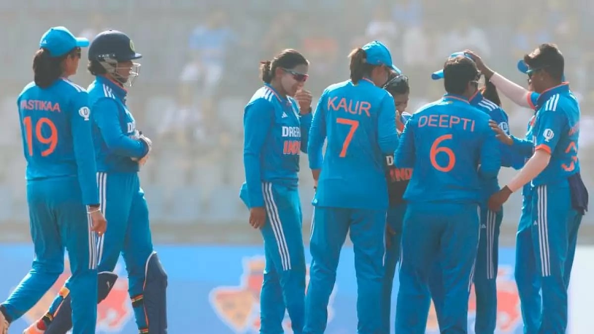 IND-W Vs AUS-W, 2nd ODI: India womens national team in the field