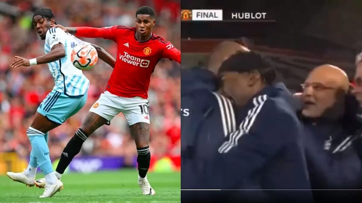 Manchester United graduate Anthony Elanga visibly emotional at full time of NFO vs MUN