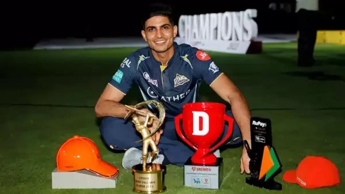 Shubman Gill won the Orange Cap for his exploits for Gujarat Titans in IPL 2023. - null