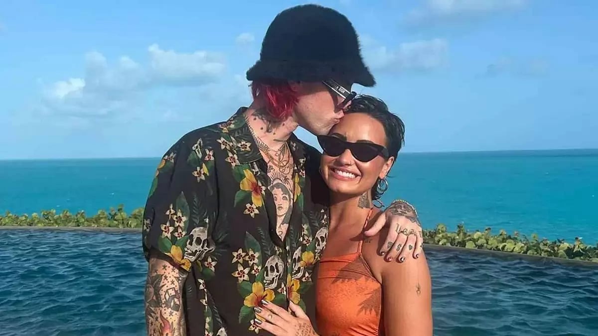 Demi Lovato with Jordan Lutes