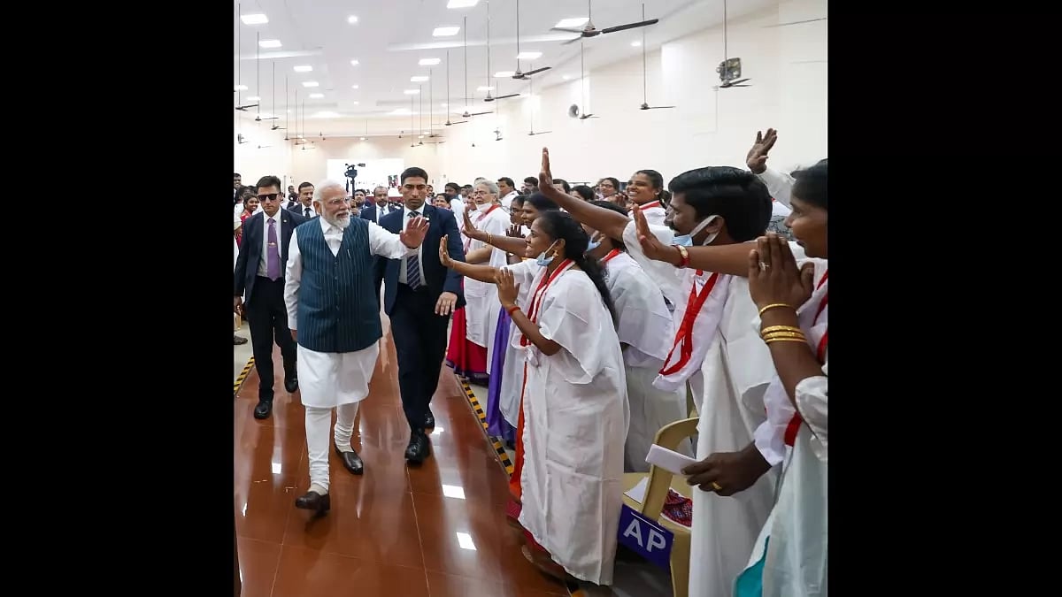 Prime Minister Narendra Modi in Tamil Nadu.