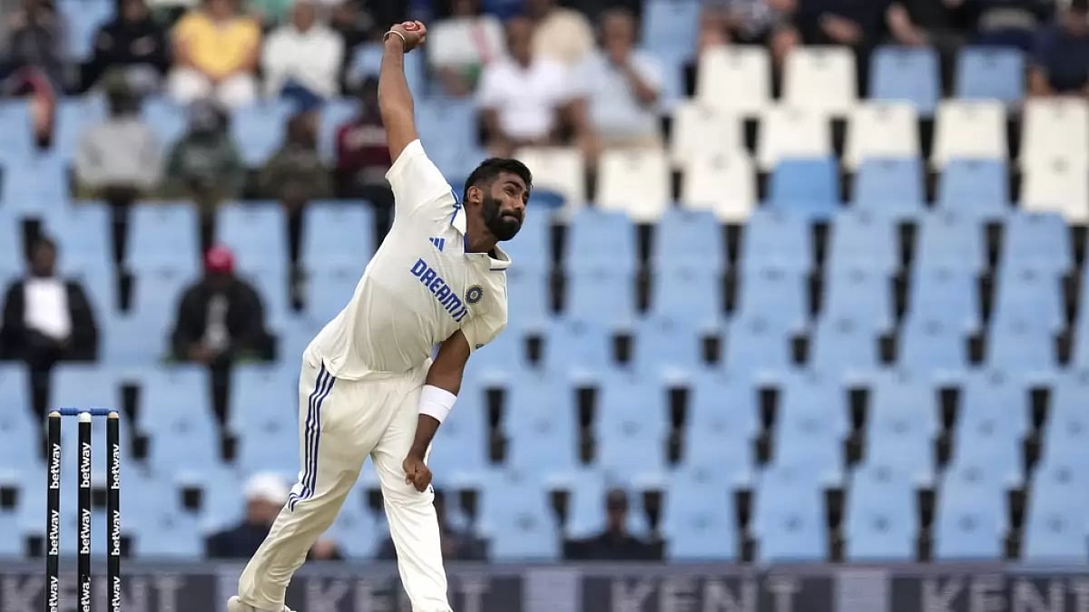 Jasprit Bumrah bowls during the first India vs South Africa Test in Centurion, 2023 - (Photo: File)