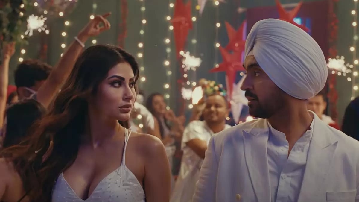 Singer Mouni Roy and actor Diljit Dosanjh