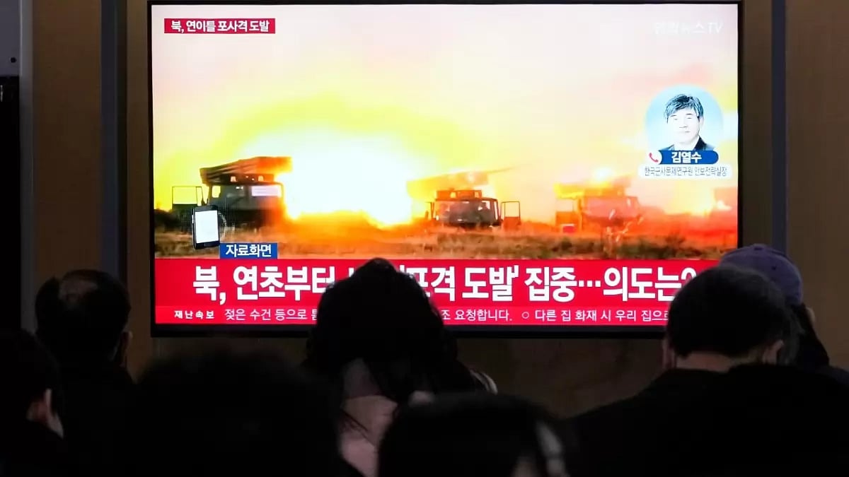 North Korea artillery drills