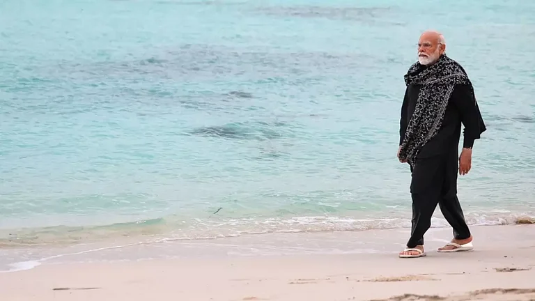 Prime Minister Narendra Modi in Lakshadweep. - null