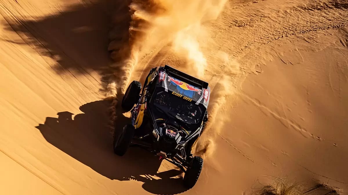 Cristina Gutierrez of Red Bull Can-Am Factory Team performs during Testing for Dakar 2024