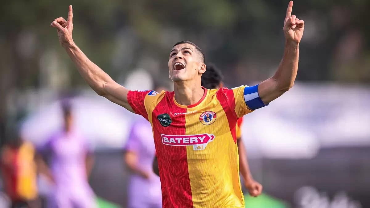 Kalinga Super Cup 2024: Cleiton Silva celebrates scoring for East Bengal vs Hyderabad FC